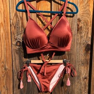 Two piece swim suit, new - no tags